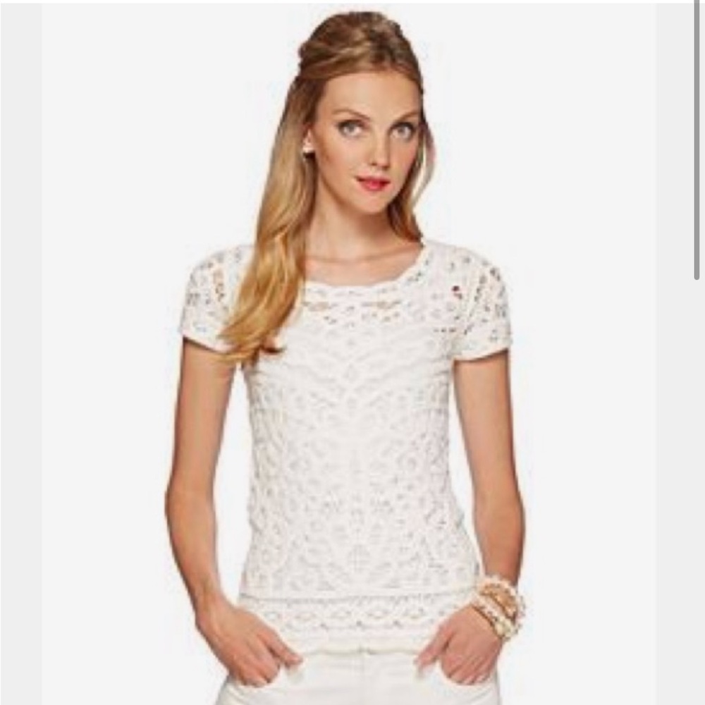 NWT Lilly Pulitzer Jamie Crochet Sweater